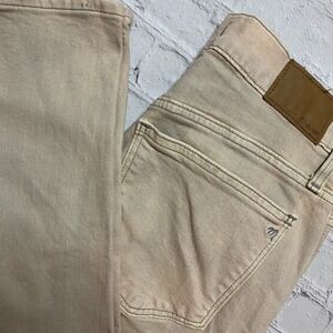 Madewell Straight Leg Jeans in Light Beige